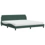 Bed with dark green velvet mattress 200x200 cm by vidaXL, Beds and slatted bases - Ref: Foro24-3208474, Price: 395,78 €, Disc...
