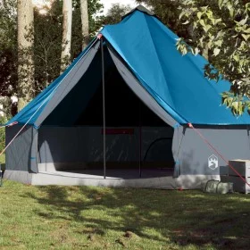 Familienzelt Tipi 10 Personen wasserdicht blau von vidaXL, Zelte - Ref: Foro24-94595, Preis: 212,14 €, Rabatt: %