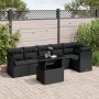 7-piece garden sofa set with black synthetic rattan cushions by vidaXL, Garden sets - Ref: Foro24-3266595, Price: 483,67 €, D...