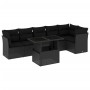 7-piece garden sofa set with black synthetic rattan cushions by vidaXL, Garden sets - Ref: Foro24-3266595, Price: 483,67 €, D...