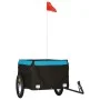 Remolque para bicicleta hierro negro y azul 45 kg de vidaXL, Remolques para bicicletas - Ref: Foro24-94086, Precio: 101,70 €,...