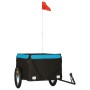 Schwarz-blauer Fahrradanhänger aus Eisen, 45 kg von vidaXL, Fahrradanhänger - Ref: Foro24-94086, Preis: 103,81 €, Rabatt: %