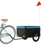 Schwarz-blauer Fahrradanhänger aus Eisen, 45 kg von vidaXL, Fahrradanhänger - Ref: Foro24-94086, Preis: 103,81 €, Rabatt: %