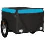 Remolque para bicicleta hierro negro y azul 45 kg de vidaXL, Remolques para bicicletas - Ref: Foro24-94086, Precio: 101,70 €,...