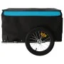 Schwarz-blauer Fahrradanhänger aus Eisen, 45 kg von vidaXL, Fahrradanhänger - Ref: Foro24-94086, Preis: 101,70 €, Rabatt: %