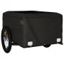 Remolque para bicicleta hierro negro y azul 45 kg de vidaXL, Remolques para bicicletas - Ref: Foro24-94086, Precio: 101,70 €,...