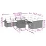Garden sofa set 10 pieces with black synthetic rattan cushions by vidaXL, Garden sets - Ref: Foro24-3268125, Price: 685,20 €,...