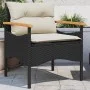 Garden sofa set with cushions 3 pieces black synthetic rattan by vidaXL, Garden sets - Ref: Foro24-368404, Price: 193,95 €, D...