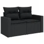 6-piece garden sofa set and black synthetic rattan cushions by vidaXL, Garden sets - Ref: Foro24-3267255, Price: 442,06 €, Di...