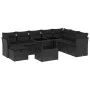 8-piece garden sofa set and black synthetic rattan cushions by vidaXL, Garden sets - Ref: Foro24-3274705, Price: 601,83 €, Di...