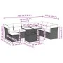 8-piece garden sofa set and black synthetic rattan cushions by vidaXL, Garden sets - Ref: Foro24-3274705, Price: 601,83 €, Di...