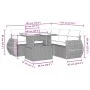 6-teiliges Gartensofa-Set und schwarze synthetische Rattankissen von vidaXL, Gartensets - Ref: Foro24-3268525, Preis: 472,73 ...