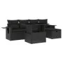 6-piece garden sofa set and black synthetic rattan cushions by vidaXL, Garden sets - Ref: Foro24-3274965, Price: 422,94 €, Di...