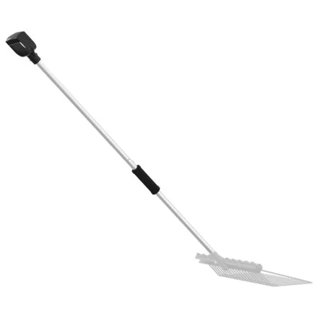 Silver steel rake fork handle Ø11x114 cm by vidaXL, livestock feeding - Ref: Foro24-172483, Price: 21,31 €, Discount: %