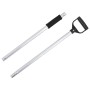 Silver steel rake fork handle Ø11x114 cm by vidaXL, livestock feeding - Ref: Foro24-172483, Price: 21,31 €, Discount: %