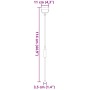 Silver steel rake fork handle Ø11x114 cm by vidaXL, livestock feeding - Ref: Foro24-172483, Price: 21,31 €, Discount: %