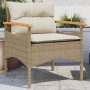 Garden sofa set with beige cushions 3 pieces PE rattan by vidaXL, Garden sets - Ref: Foro24-368406, Price: 150,17 €, Discount: %