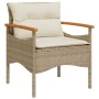 Garden sofa set with beige cushions 3 pieces PE rattan by vidaXL, Garden sets - Ref: Foro24-368406, Price: 150,17 €, Discount: %