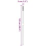 Teleskop-Gabelstiel aus silbernem Stahl von vidaXL, Viehfütterung - Ref: Foro24-172488, Preis: 18,76 €, Rabatt: %