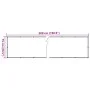 White PVC garden privacy screen 500x75 cm by vidaXL, fence panels - Ref: Foro24-4005398, Price: 19,29 €, Discount: %