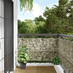 Garden privacy screen PVC gray stone look 500x75 cm by vidaXL, fence panels - Ref: Foro24-4005422, Price: 21,84 €, Discount: %