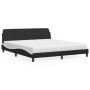 Bett mit schwarz-weißer Kunstledermatratze 180x200 cm von vidaXL, Betten und Lattenroste - Ref: Foro24-3208462, Preis: 415,67...