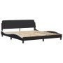 Bett mit schwarz-weißer Kunstledermatratze 180x200 cm von vidaXL, Betten und Lattenroste - Ref: Foro24-3208462, Preis: 415,67...