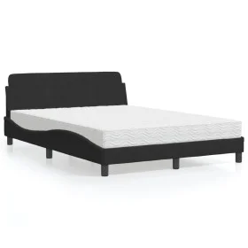 Bed with black velvet mattress 140x190 cm by vidaXL, Beds and slatted bases - Ref: Foro24-3208393, Price: 335,62 €, Discount: %