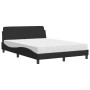 Cama con colchón terciopelo negro 140x190 cm de vidaXL, Camas y somieres - Ref: Foro24-3208393, Precio: 341,03 €, Descuento: %
