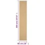 Alfombra de sisal natural 66x350 cm de vidaXL, Alfombras - Ref: Foro24-136303, Precio: 99,43 €, Descuento: %