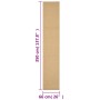Natürlicher Sisalteppich 66x350 cm von vidaXL, Teppiche - Ref: Foro24-136303, Preis: 100,74 €, Rabatt: %