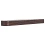 Brown powder coated steel flower bed planter 440x80x36 cm by vidaXL, Pots and planters - Ref: Foro24-318935, Price: 72,25 €, ...