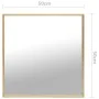 Golden mirror 50x50 cm by vidaXL, Mirrors - Ref: Foro24-322743, Price: 37,09 €, Discount: %