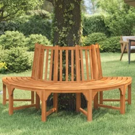 Halbrunde Baumbank aus massivem Eukalyptusholz Ø208 cm von vidaXL, Gartenbänke - Ref: Foro24-362156, Preis: 304,58 €, Rabatt: %