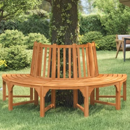 Semicircular tree bench solid eucalyptus wood Ø208 cm by vidaXL, garden benches - Ref: Foro24-362156, Price: 276,41 €, Discou...