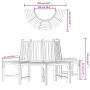 Semicircular tree bench solid eucalyptus wood Ø208 cm by vidaXL, garden benches - Ref: Foro24-362156, Price: 281,28 €, Discou...