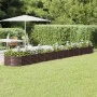 Blumenbeet-Pflanzgefäß aus Stahl mit brauner Pulverbeschichtung, 512x80x36 cm. von vidaXL, Töpfe und Pflanzgefäße - Ref: Foro...