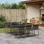 Garten-Essgruppe, 7-teilig, mit grauen Polstern aus synthetischem Rattan. von vidaXL, Gartensets - Ref: Foro24-3211448, Preis...