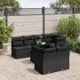 Set de sofás de jardín 8 piezas y cojines ratán sintético negro by vidaXL, Garden sets - Ref: Foro24-3266405, Price: 584,74 €...