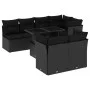 Set de sofás de jardín 8 piezas y cojines ratán sintético negro by vidaXL, Garden sets - Ref: Foro24-3266405, Price: 584,74 €...