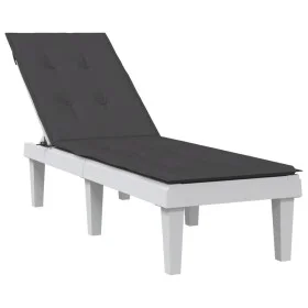 Kissen für Liegestuhl, anthrazit melierter Stoff (75+105)x50x3 cm von vidaXL, Kissen für Stühle und Sofas - Ref: Foro24-40024...