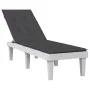 Cojín para tumbona tela gris antracita melange (75+105)x50x3 cm by vidaXL, Cushions for chairs and sofas - Ref: Foro24-400248...
