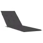 Cojín para tumbona tela gris antracita melange (75+105)x50x3 cm by vidaXL, Cushions for chairs and sofas - Ref: Foro24-400248...