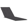 Cojín para tumbona tela gris antracita melange (75+105)x50x3 cm by vidaXL, Cushions for chairs and sofas - Ref: Foro24-400248...