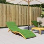 Cojín para tumbona tela verde melange 200x50x4 cm by vidaXL, Cushions for chairs and sofas - Ref: Foro24-4002503, Price: 40,4...