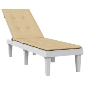 Cojín para tumbona tela beige melange (75+105)x50x3 cm by vidaXL, Cushions for chairs and sofas - Ref: Foro24-4002490, Price:...