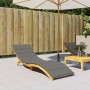 Kissen für Liegestuhl, dunkelgraues Melange-Gewebe, 200x50x4 cm. von vidaXL, Kissen für Stühle und Sofas - Ref: Foro24-400249...
