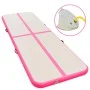 Inflatable gymnastics mat with pump 800x100x10 cm PVC pink by vidaXL, Pilates and yoga mats - Ref: Foro24-91927, Price: 265,0...