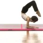 Inflatable gymnastics mat with pump 800x100x10 cm PVC pink by vidaXL, Pilates and yoga mats - Ref: Foro24-91927, Price: 265,0...