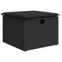 Gartensofagarnitur 7-teilig mit schwarzen Polstern aus synthetischem Rattan von vidaXL, Gartensets - Ref: Foro24-3274655, Pre...